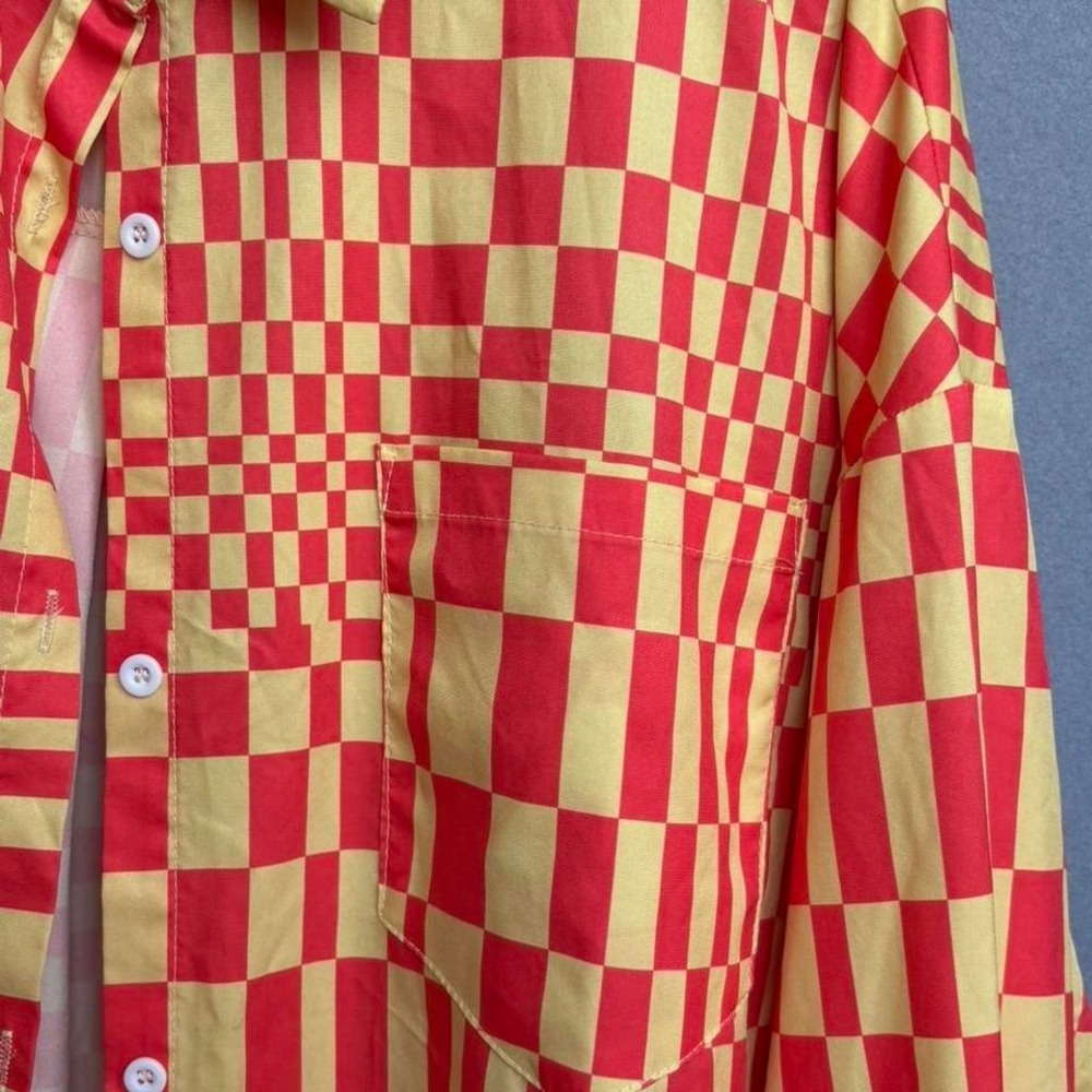 Retro Checkered button down - Picture 3 of 5